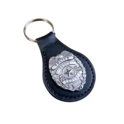 Police Poice Keyring - Black